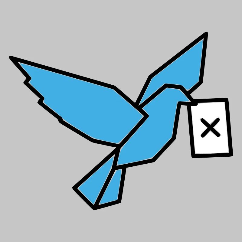 Brieftaube Wahlzettel Vogel Bunt