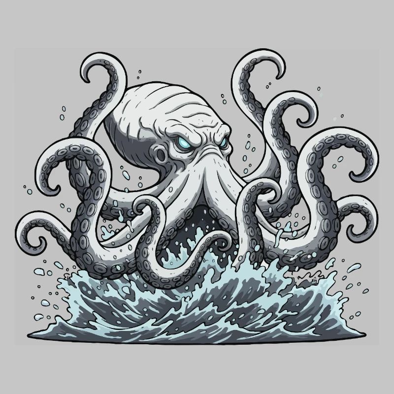 Kraken squid octopus