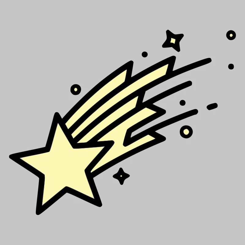 Une bande dessinée Shooting Star Comet