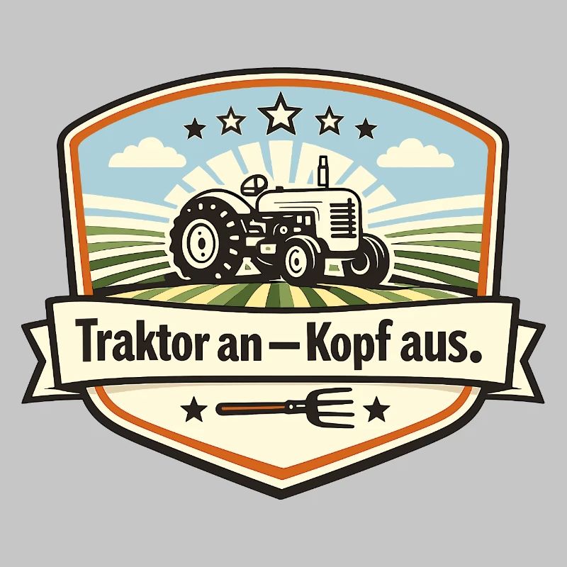 Traktor Patch Kopf Aus