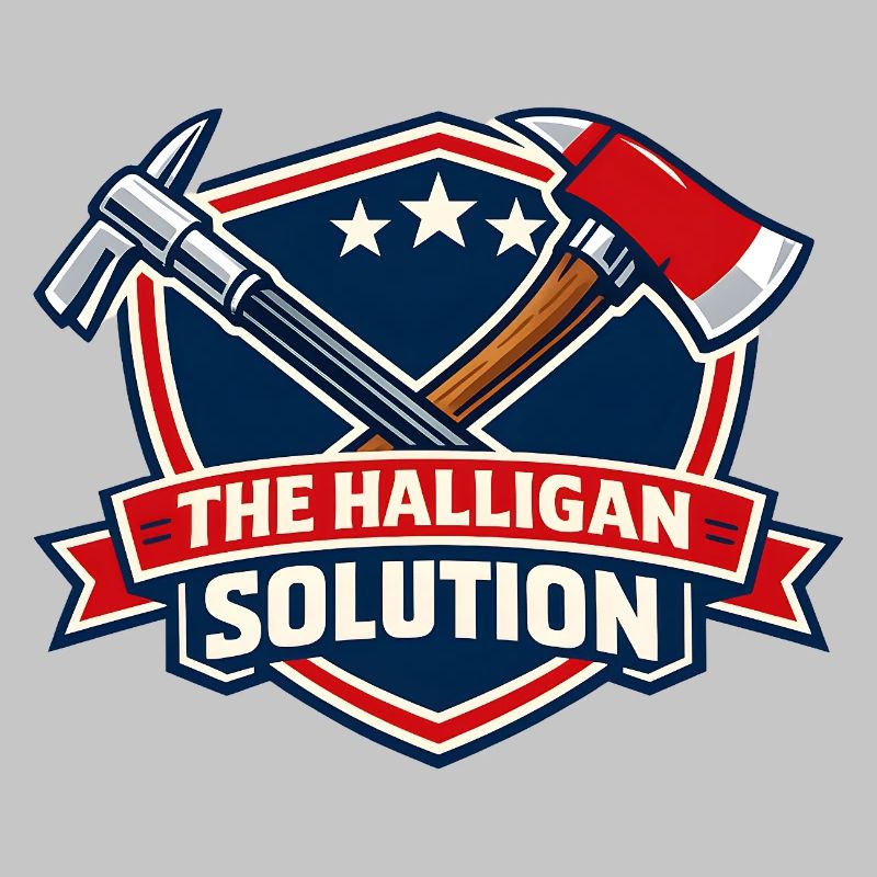 Graphisme de bouclier de solution Halligan