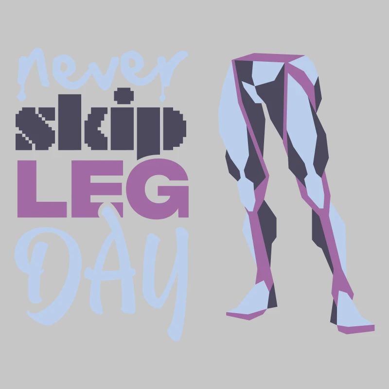 Graphique Never Glid Leg Day