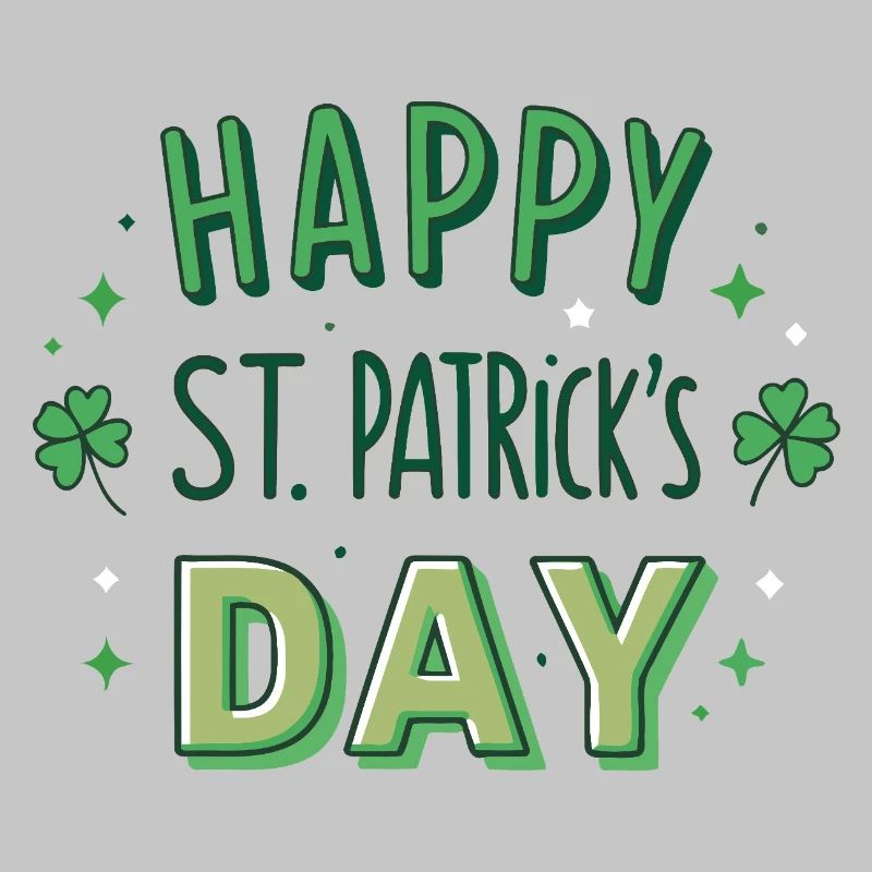 Joyeuse Saint-Patrick Graphisme Vert