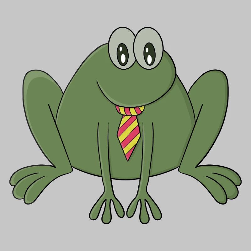 Frosch mit Krawatte