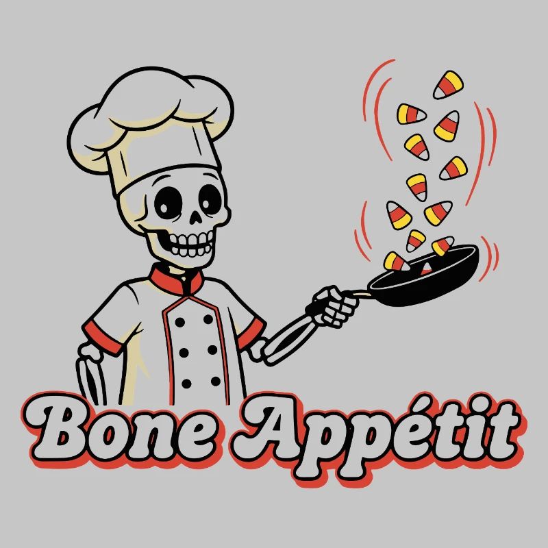 Skull Chef with Candy Snake Design