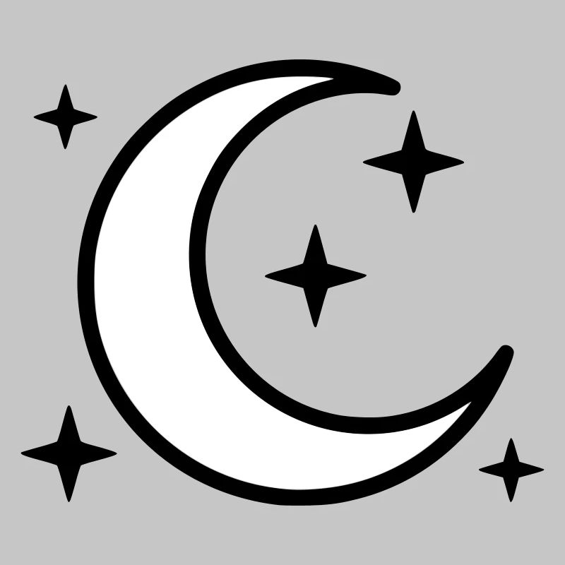 Crescent Moon & Stars | Magic Night