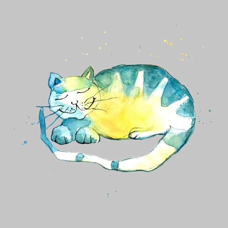 Sleeping cat. I have to think.