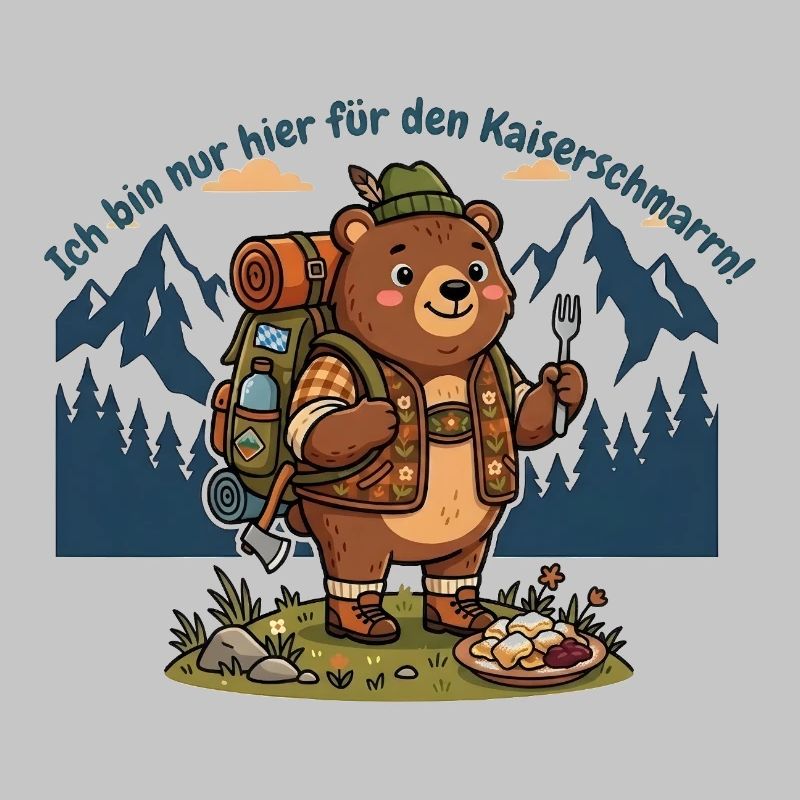 Kaiserschmarrn Wanderbär - Lustiges Wandershirt