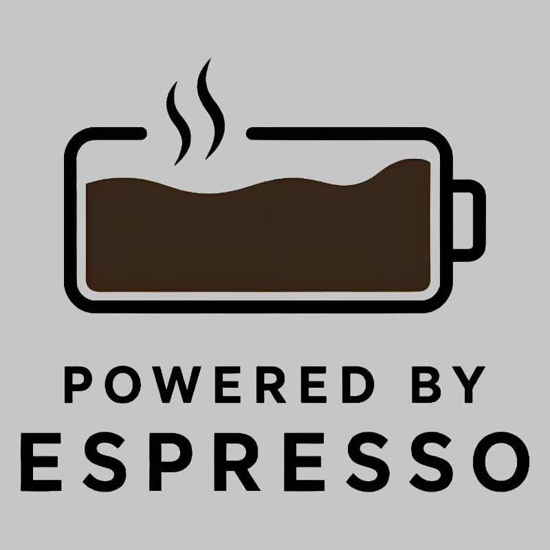 Propulsé par Espresso - Conception de café pour ventilateur de café