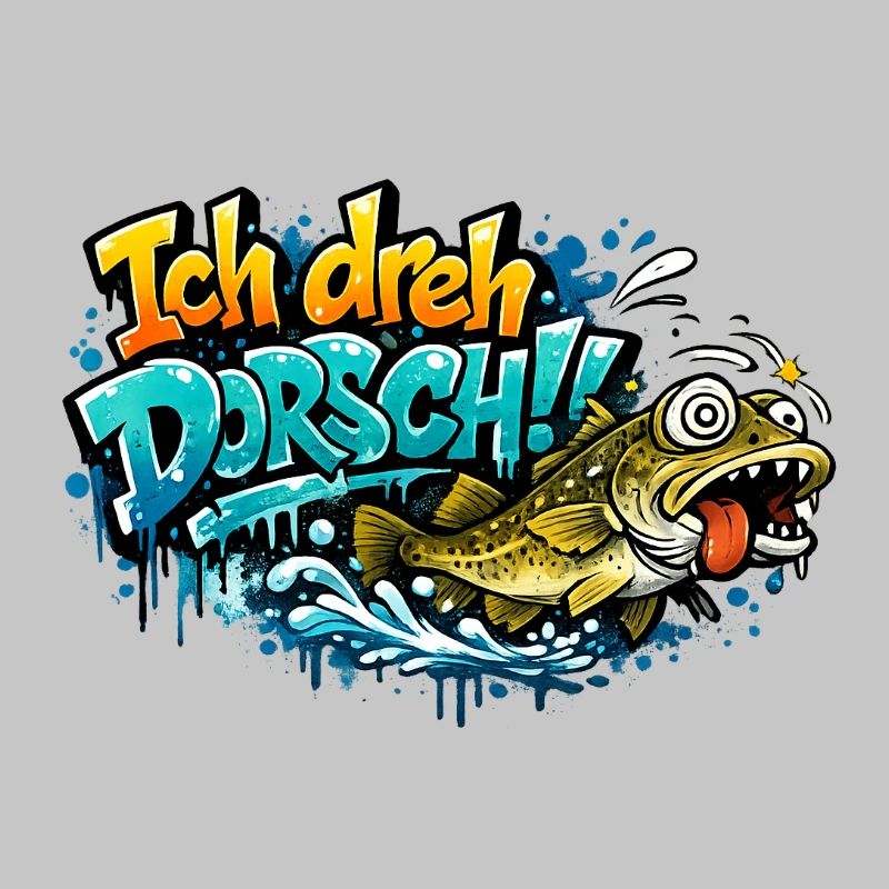 I Shoot Cod Graffiti Fish