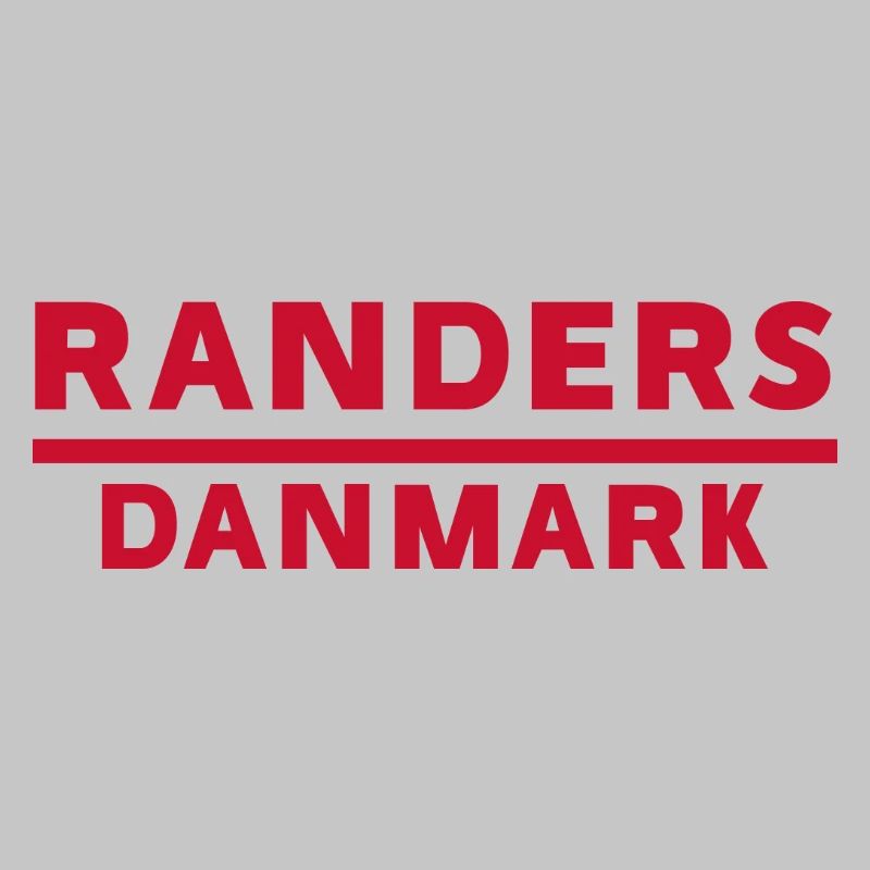Randers Denmark Bold Red Typography