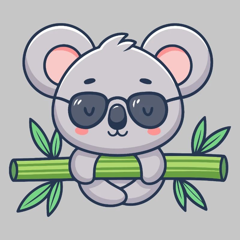 Koala on Solar Bamboo