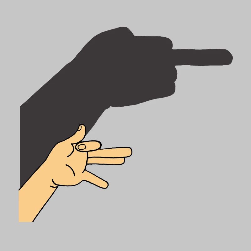 Schatten eines Hundes oder nicht