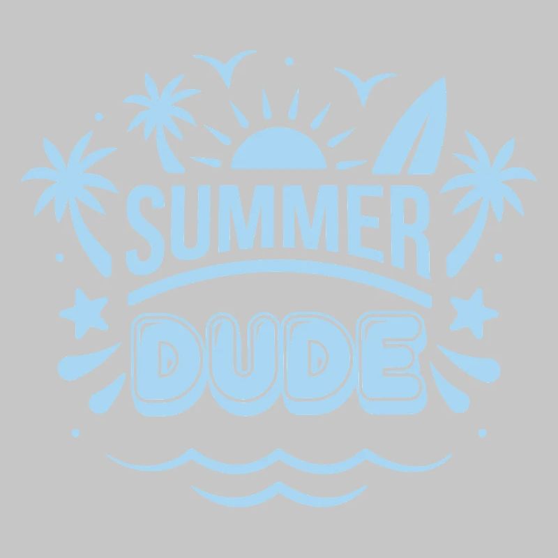 Sommer Dude Surf Logo