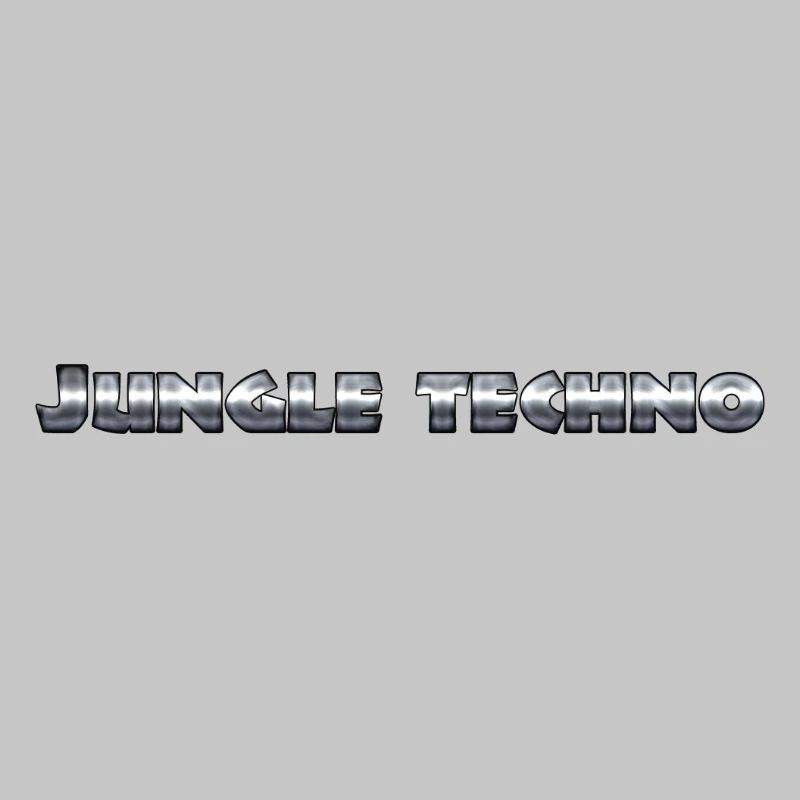 Lebendiger Dschungel-Techno-Druck