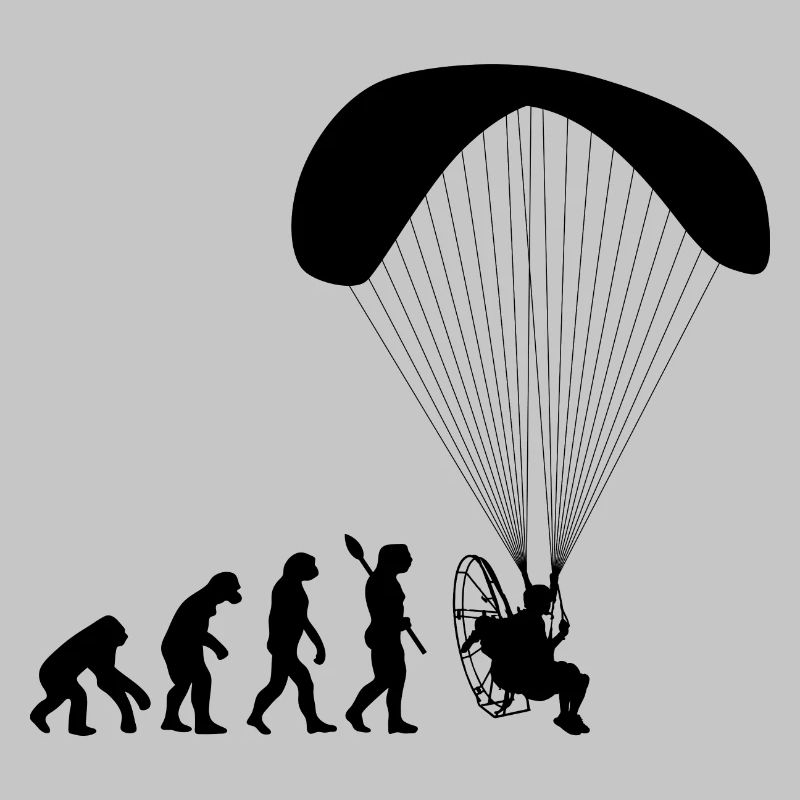 Paramoteur Évolution humaine drôle