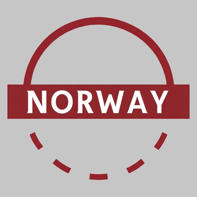 Norwegen Emblem Runder Ring