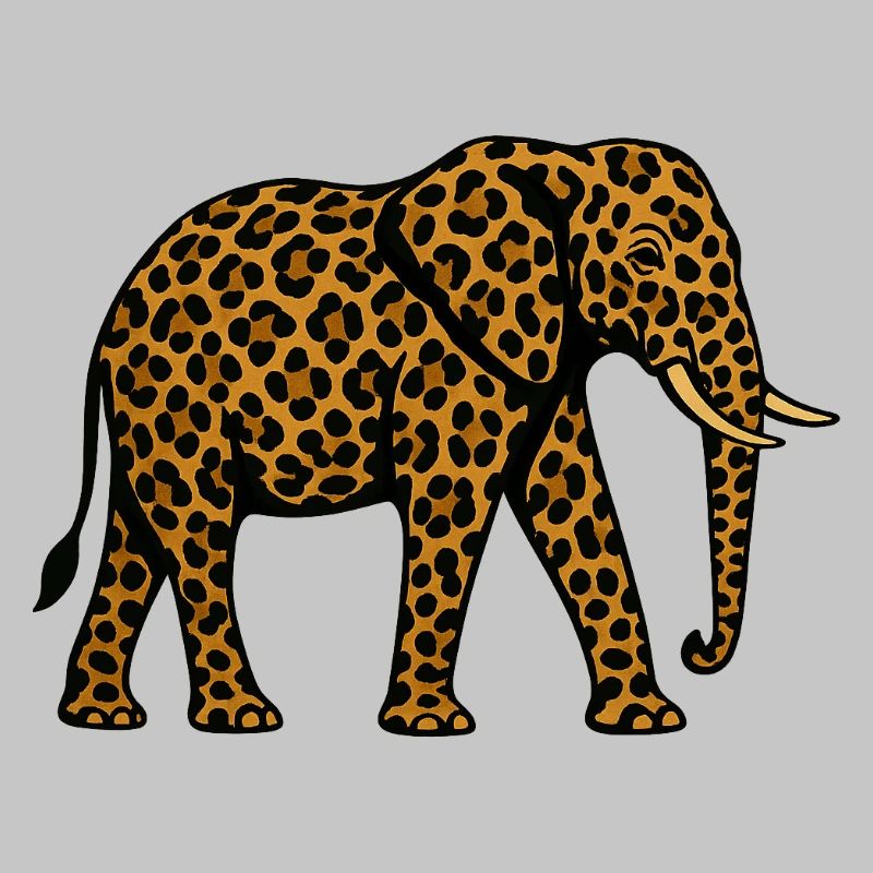 Leopard Elefant Muster