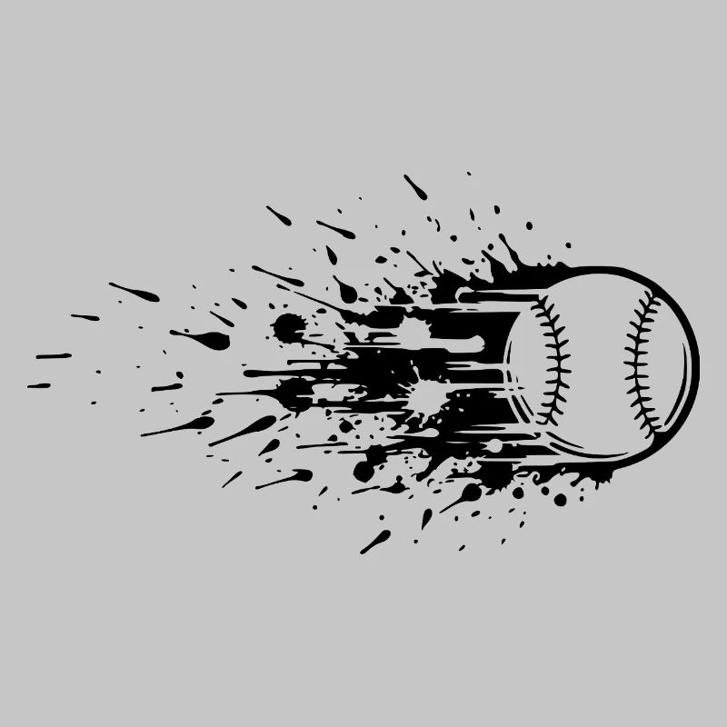 Energetic Baseball Player Baseball