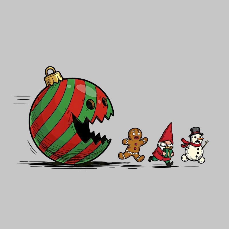 Verschlingende Weihnachtskugel Ornament