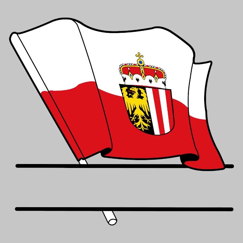 Upper Austria Flag – Text Space
