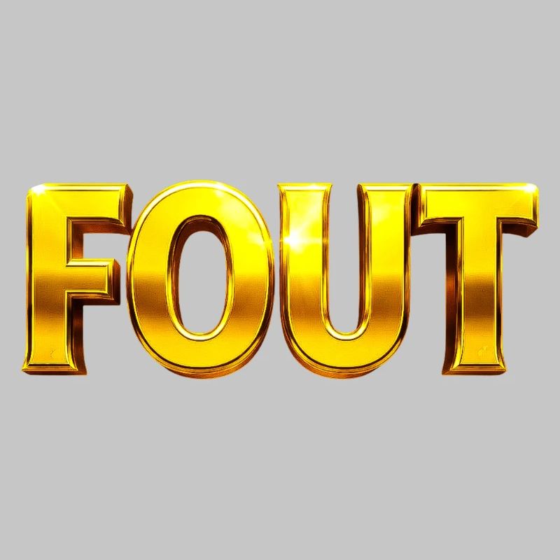 Golden Error Typography
