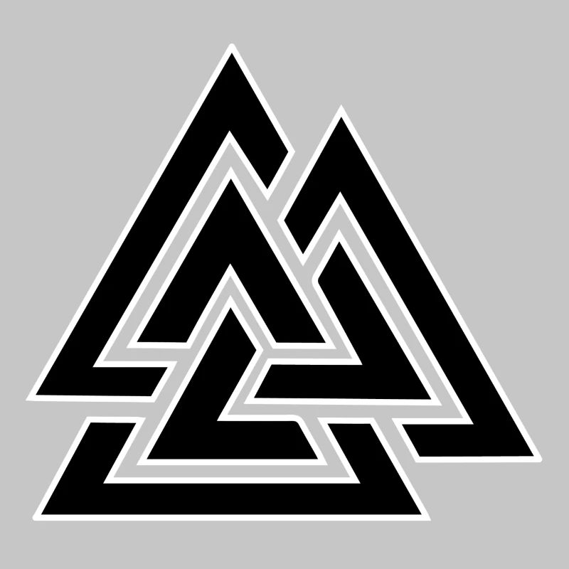 Triangular intertwined pattern