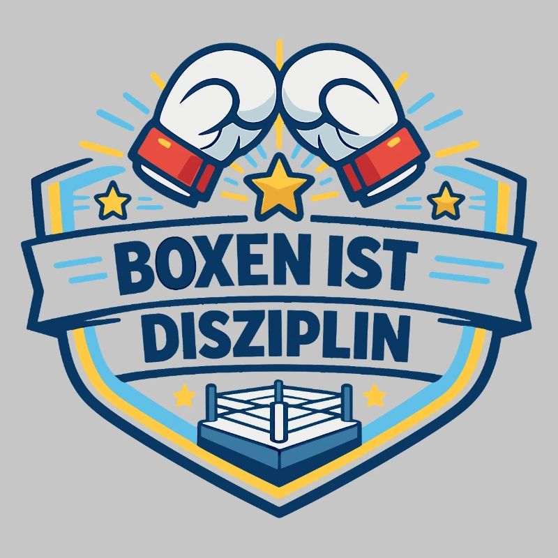 Kraftvoller Boxkampf Crest