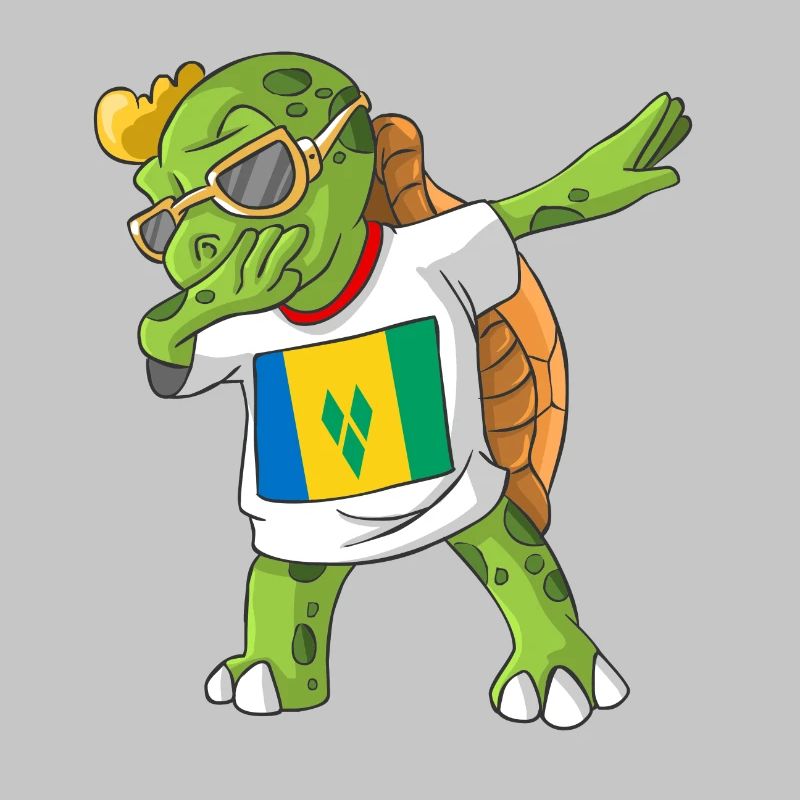 St. Vincent and the Grenadines Dabbing turtle