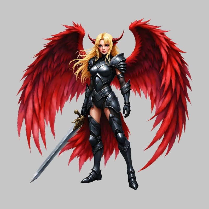 Crimson Winged Warrior