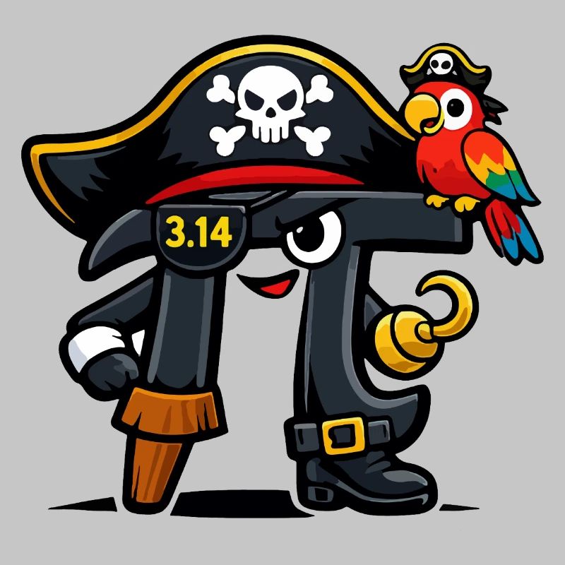 Pi devine les maths Jour Pi Pirate Design