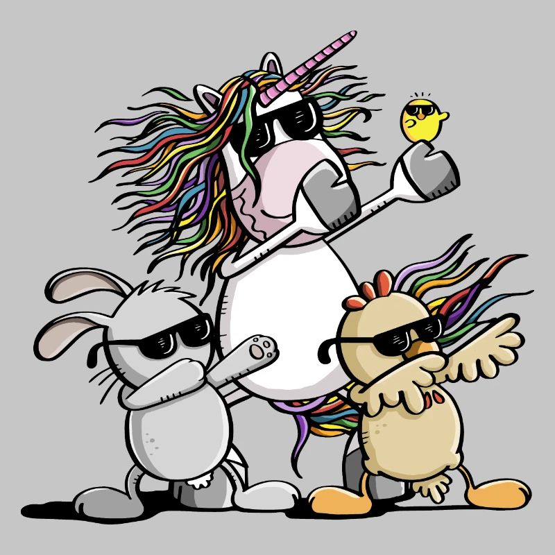 Dab Dance Easter Team - Unicorn - Chicken - Easter Bunny