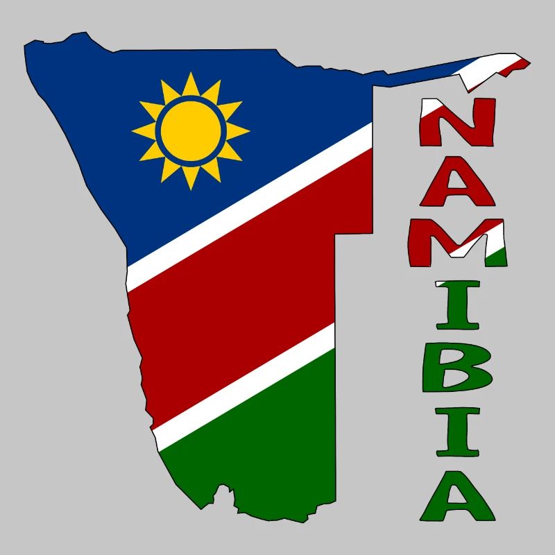 Namibia Map Flag