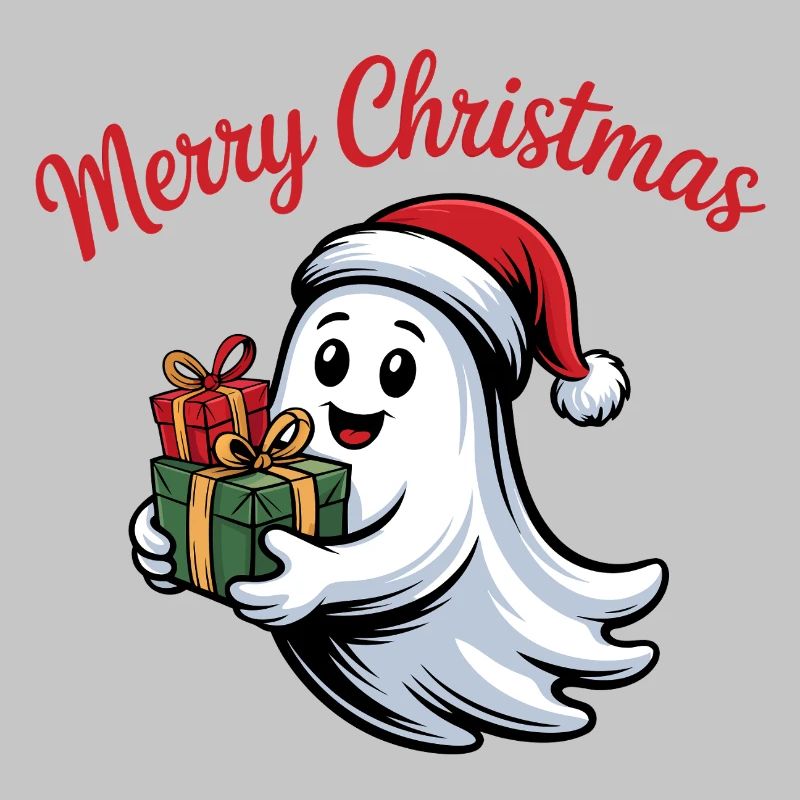 Weihnachtsgeist mit Geschenken