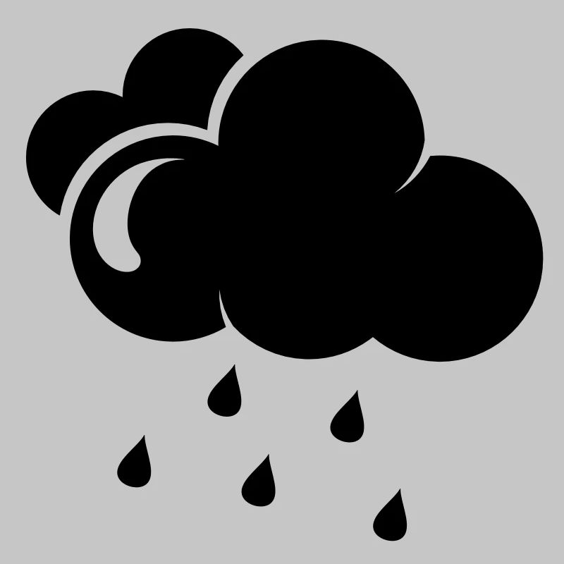 Cloud with rain drops