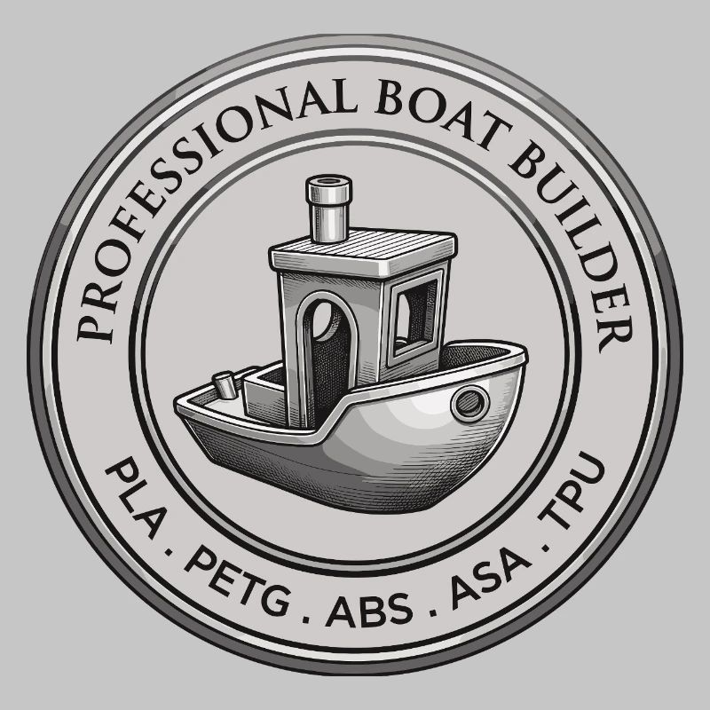 Constructeur professionnel de bateaux – Emblème d’impression 3D