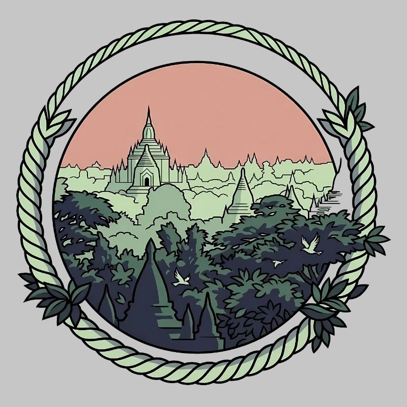 Pagoda Comic Style