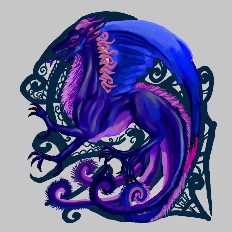 blauer Drache
