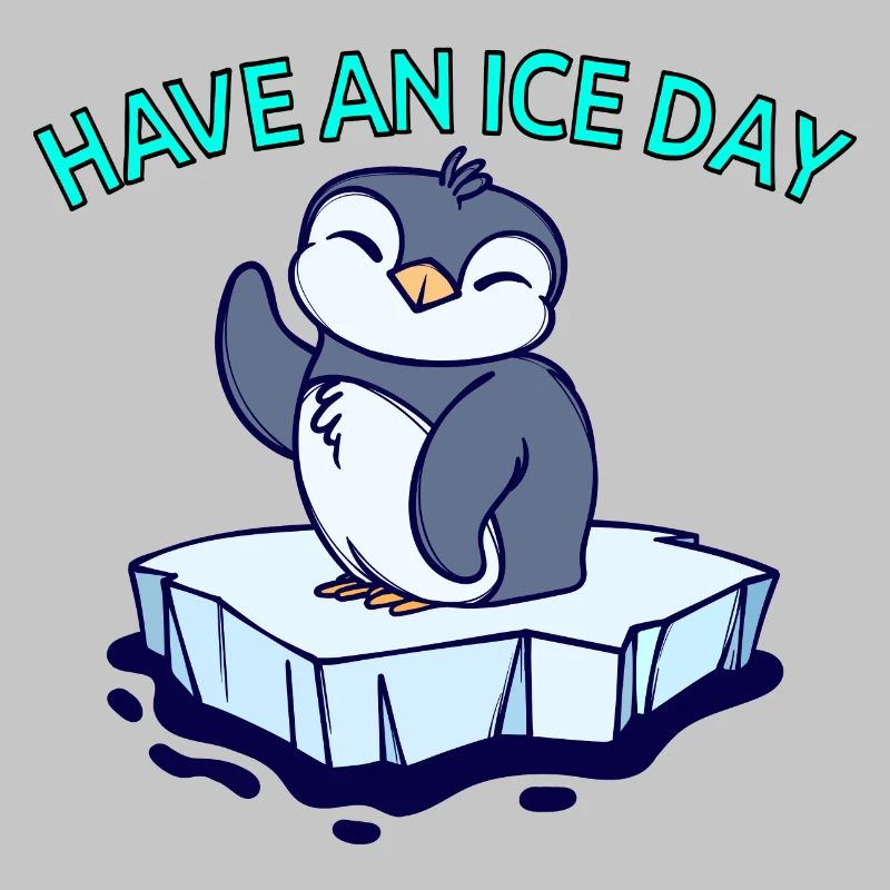 Cool Pinguin Eis Statement Vogel Tier Antarktis
