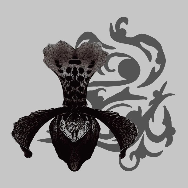 orchideen, tribals, gothic designs