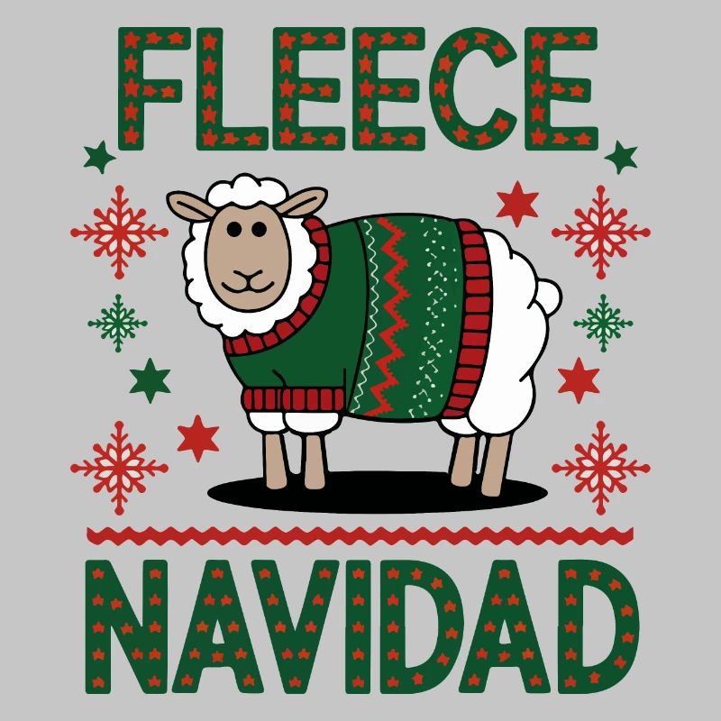 Conception de pull de Noël de mouton festif