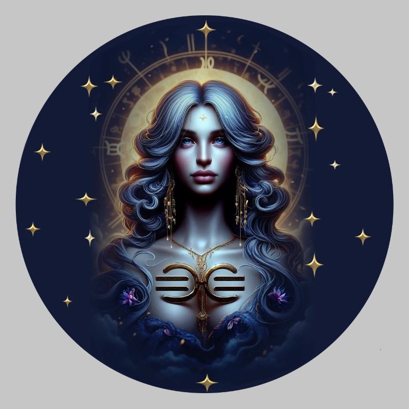 Moonlight Goddess Star Circle - Zodiac Sign Libra
