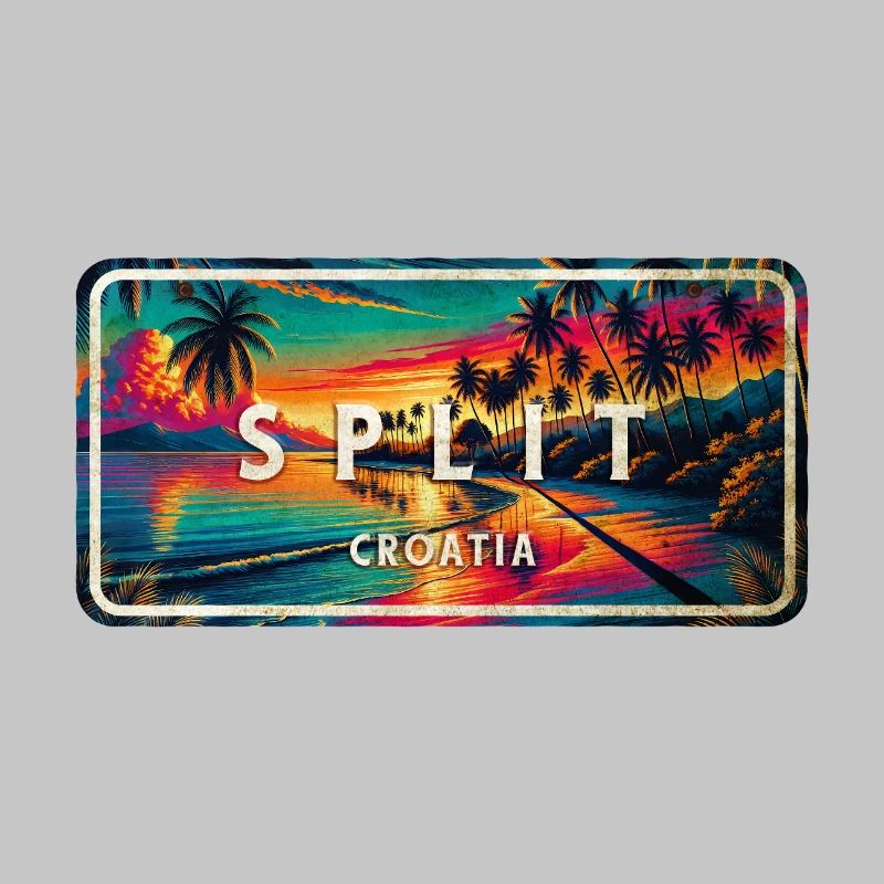 Split Croatie Coucher de soleil Design