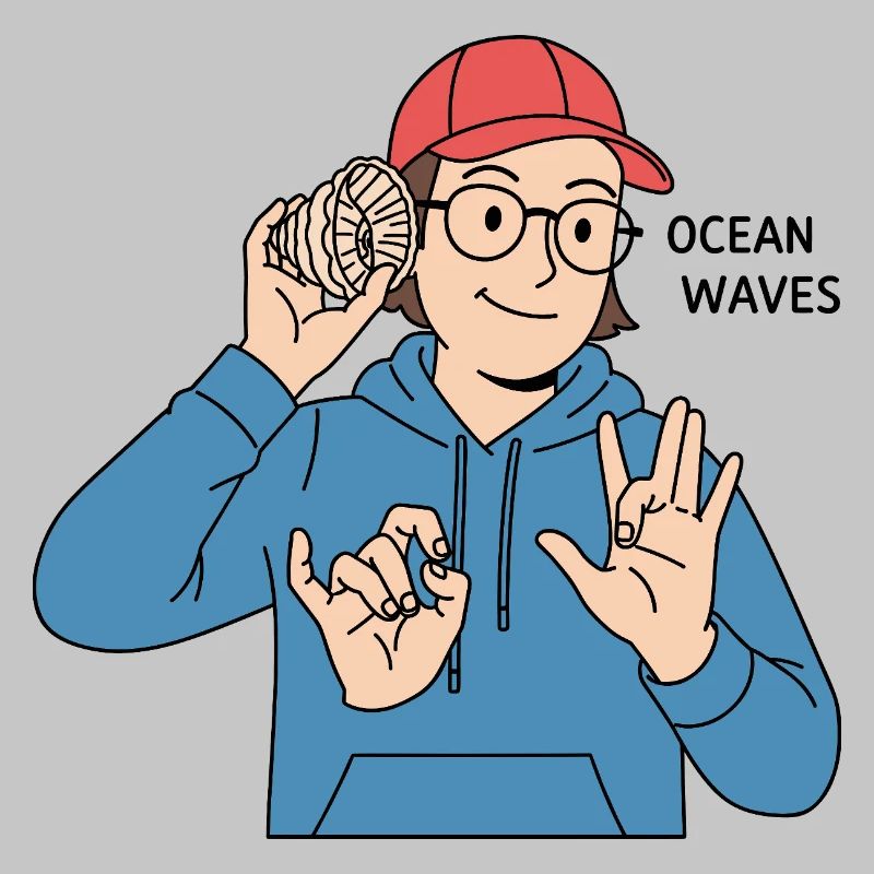 Sign Language Ocean Waves
