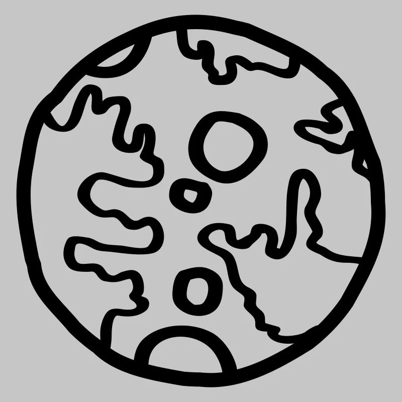 Planète Space Doodle Simple