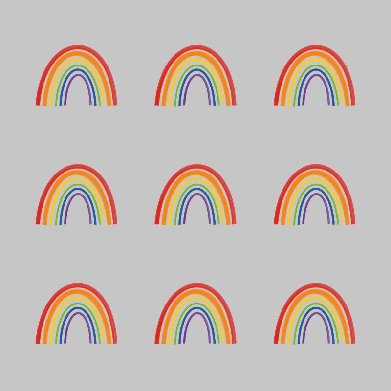 Vivid Rainbow Pattern for LGBT Pride Apparel
