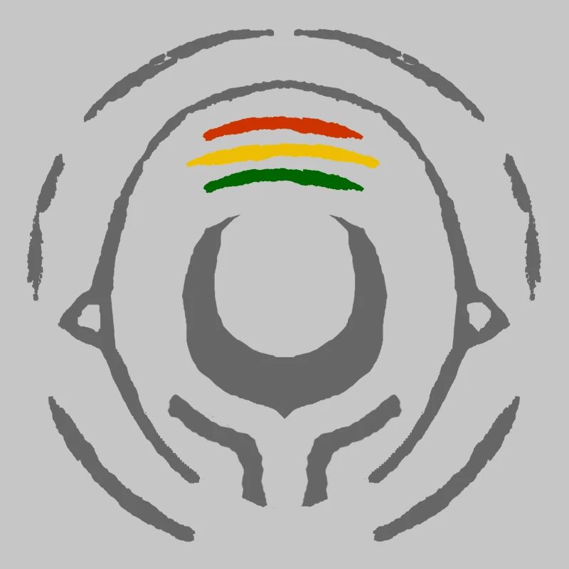 Abstract Reggae Circle Pattern
