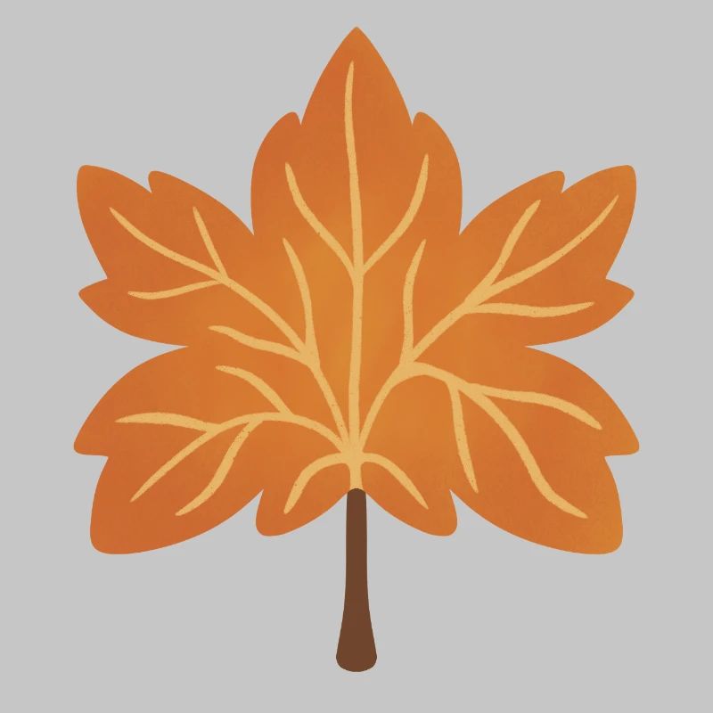 Autumn Maple Leaf Silhouette