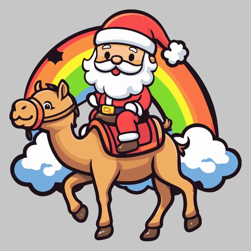 Kamel Weihnachtsmann Weihnachten