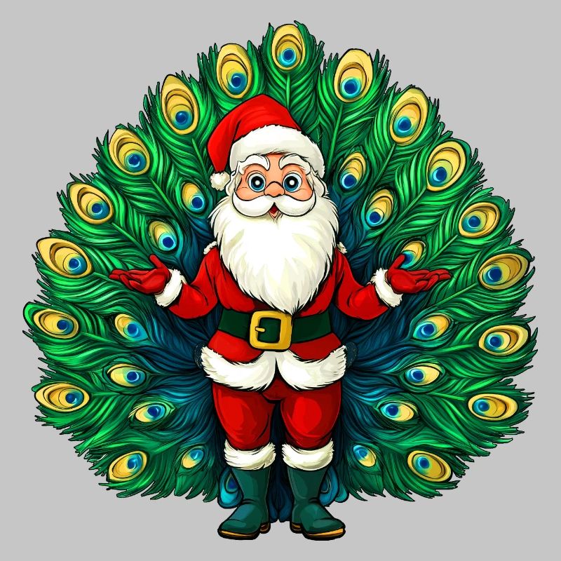 Weihnachtsmann Vogelstrauss